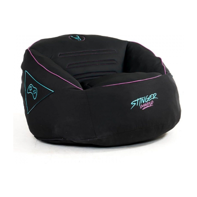 Puff Woxter Stinger Gaming - con relleno - Azul y Negro Puff Woxter Stinger Gaming - con relleno - Azul y Negro