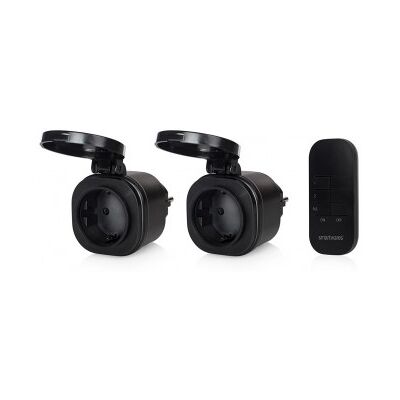 Enchufe inteligente exterior 3000W - Negro Enchufe inteligente exterior 3000W - Negro