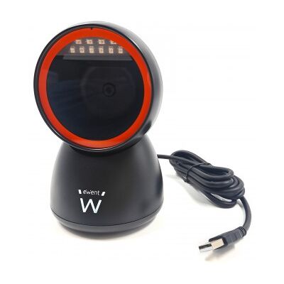 Ewent EW3450 lector de código de barras Lector de códigos de barras fijo 1D/2D CMOS Negro Ewent EW3450 lector de código de barras Lector de códigos de barras fijo 1D/2D CMOS Negro