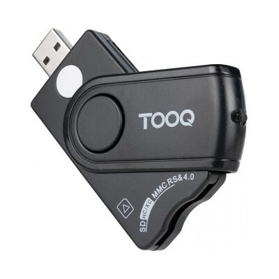 TooQ Lector Tarjetas Inteligentes, DNI Electrónico, SIM, SD, SF, USB-A, Negro TooQ Lector Tarjetas Inteligentes, DNI Electrónico, SIM, SD, SF, USB-A, Negro