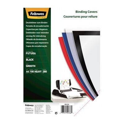 Fellowes 5476603 cubierta A4 Polipropileno (PP) Negro 100 pieza(s) Fellowes 5476603 cubierta A4 Polipropileno (PP) Negro 100 pieza(s)