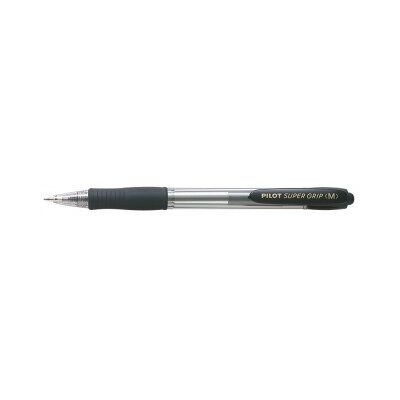 Caja de Bolígrafos de Tinta de Aceite Retráctil Pilot Super Grip M - 12 unidades - Negros Caja de Bolígrafos de Tinta de Aceite Retráctil Pilot Super Grip M - 12 unidades - Negros