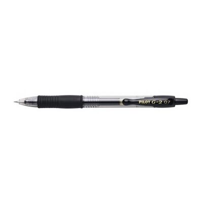 Caja de Bolígrafos de Tinta de Gel Retráctil Pilot G-2 - 12 unidades - Negros Caja de Bolígrafos de Tinta de Gel Retráctil Pilot G-2 - 12 unidades - Negros