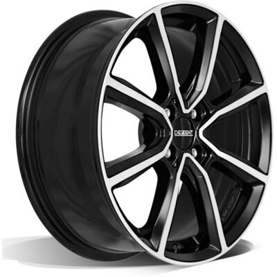 Llanta De Aluminio Dezent Tn 5.5x14 4x100 Et42 Frontal Negro Pulido Llanta De Aluminio Dezent Tn 5.5x14 4x100 Et42 Frontal Negro Pulido