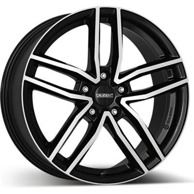 Llanta De Aluminio Dezent Tr 6.5x16 5x114.3 Et48 Frontal Negro Pulido Llanta De Aluminio Dezent Tr 6.5x16 5x114.3 Et48 Frontal Negro Pulido