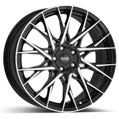 Llanta De Aluminio Dotz Dotz_fuji_black_polished_face 7.5x18 5x114.3 Et45 Frontal Llanta De Aluminio Dotz Dotz_fuji_black_polished_face 7.5x18 5x114.3 Et45 Frontal