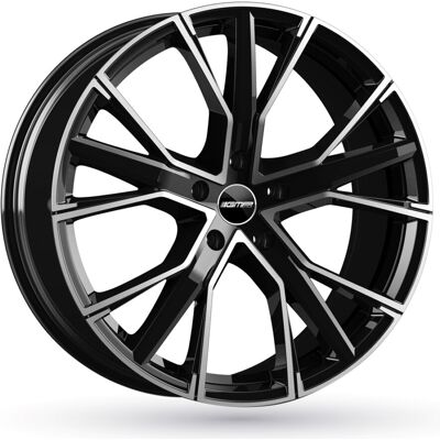 Llanta De Aluminio Gmp Gunner 8x18 5x112 Et45 Brillo Negro Llanta De Aluminio Gmp Gunner 8x18 5x112 Et45 Brillo Negro