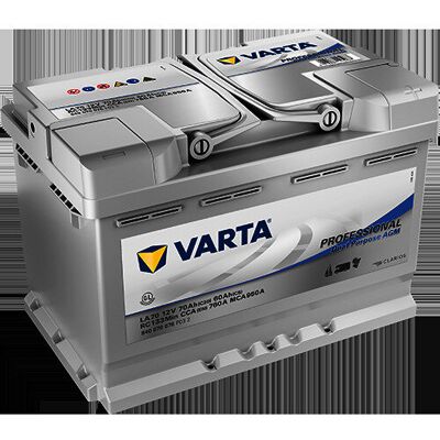 La70 Batería Varta Professional Dual Purpose Agm 70ah 760a La70 Batería Varta Professional Dual Purpose Agm 70ah 760a
