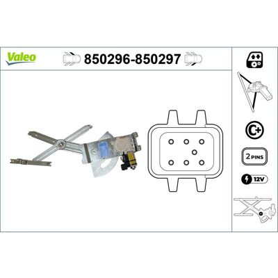 Regulador De Ventana Valeo 850297 Regulador De Ventana Valeo 850297