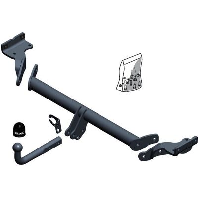 Enganche de remolque Brink 613700 - Pesado, Negro Enganche de remolque Brink 613700 - Pesado, Negro