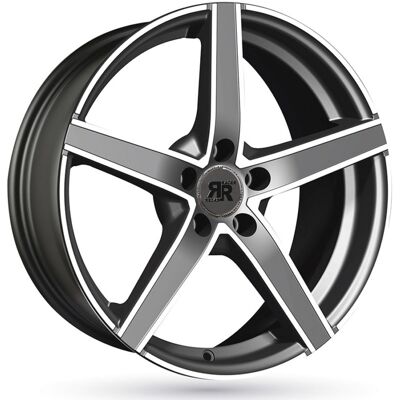 Llanta De Aluminio Racer Racer_artic_evo_gray_face_polished 6.5x15 4x108 Et20 Gris Llanta De Aluminio Racer Racer_artic_evo_gray_face_polished 6.5x15 4x108 Et20 Gris