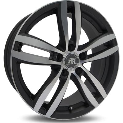 Llanta De Aluminio Racer Target 7.5x18 5x108 Et55 Negro Pulido Llanta De Aluminio Racer Target 7.5x18 5x108 Et55 Negro Pulido
