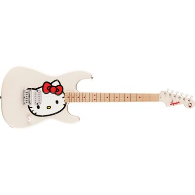Fender x Hello Kitty White Stratocaster Limited Edition Guitarra elétrica Fender x Hello Kitty White Stratocaster Limited Edition Guitarra elétrica