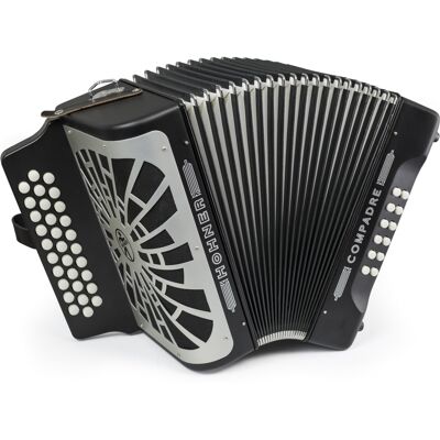 Hohner Compadre Preta GCF Silver Grill concertina Hohner Compadre Preta GCF Silver Grill concertina