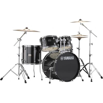 Yamaha Rydeen Studio Black Glitter 20 incl. Set Pratos batería completa Yamaha Rydeen Studio Black Glitter 20 incl. Set Pratos batería completa