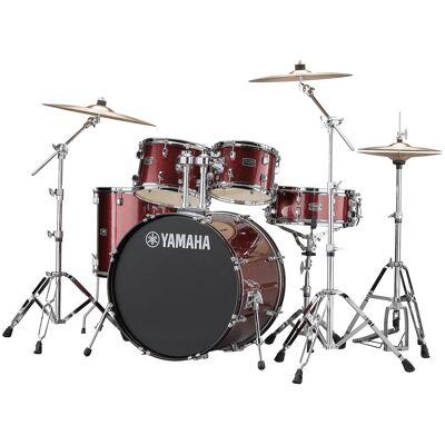 Yamaha Rydeen Studio Burgundy Glitter 20” batería completa Yamaha Rydeen Studio Burgundy Glitter 20” batería completa