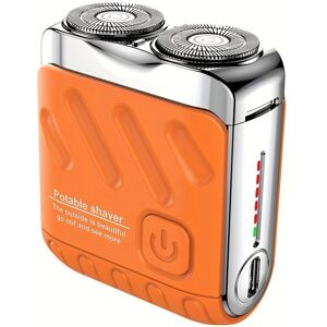 SEEQS Mini afeitadora eléctrica para hombre, de doble cabezal, recargable, resistente al agua, rotativa de viaje, portátil, para recortar barba y cabello. N SEEQS Mini afeitadora eléctrica para hombre, de doble cabezal, recargable, resistente al agua, rotativa de viaje, portátil, para recortar barba y cabello. N