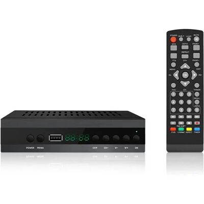 IPSDI Nuevo Español TDT Decodificador TV DVB-T T2 H265 HEVC FTA Full HD PVR, USB, HDMI, SCART, Sintonizador de TV Digital Terrestre, Receptor Digital de Alta definición Full HD 1080p IPSDI Nuevo Español TDT Decodificador TV DVB-T T2 H265 HEVC FTA Full HD PVR, USB, HDMI, SCART, Sintonizador de TV Digital Terrestre, Receptor Digital de Alta definición Full HD 1080p