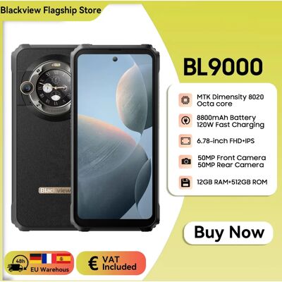 Blackview BL9000 5G Smartphone 24 RAM + 512 ROM 50MP pantalla Dual 8020 6,78 "FHD pantalla 8800mAh con 120W teléfono móvil de carga rápida Blackview BL9000 5G Smartphone 24 RAM + 512 ROM 50MP pantalla Dual 8020 6,78 "FHD pantalla 8800mAh con 120W teléfono móvil de carga rápida