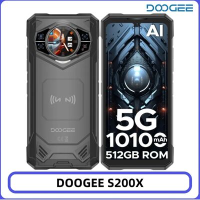 Teléfono Resistente DOOGEE S200 X 5G, 32GB+512GB, Pantalla FHD+ de 6.72" y 120Hz, Dimensity 7050, Batería de 10100mAh, Cámara de 100MP, NFC, Smartphone Teléfono Resistente DOOGEE S200 X 5G, 32GB+512GB, Pantalla FHD+ de 6.72" y 120Hz, Dimensity 7050, Batería de 10100mAh, Cámara de 100MP, NFC, Smartphone
