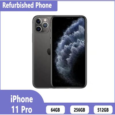 Apple teléfono inteligente reacondicionado iPhone 11 pro 64GO 256GO 512go, desbloqueo de pulgadas, seis núcleos, i0S a13,4 G Bram, 12MP Apple teléfono inteligente reacondicionado iPhone 11 pro 64GO 256GO 512go, desbloqueo de pulgadas, seis núcleos, i0S a13,4 G Bram, 12MP