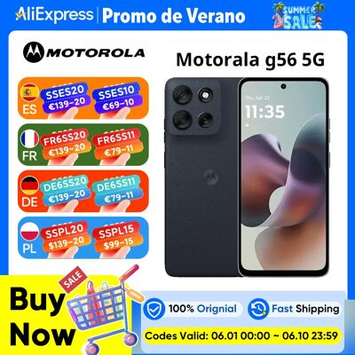 Versión global Lenovo moto g56 5G Motorola g56 5G MediaTek Dimensity 7060 Pantalla de 6,72 pulgadas y 120 Hz Cámara trasera de 50 MP IP68 e IP69 Versión global Lenovo moto g56 5G Motorola g56 5G MediaTek Dimensity 7060 Pantalla de 6,72 pulgadas y 120 Hz Cámara trasera de 50 MP IP68 e IP69