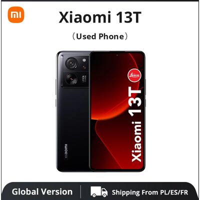 Used Phone Xiaomi 13T Global Version 8GB+256GB Black Smartphone (excellent condition) Used Phone Xiaomi 13T Global Version 8GB+256GB Black Smartphone (excellent condition)