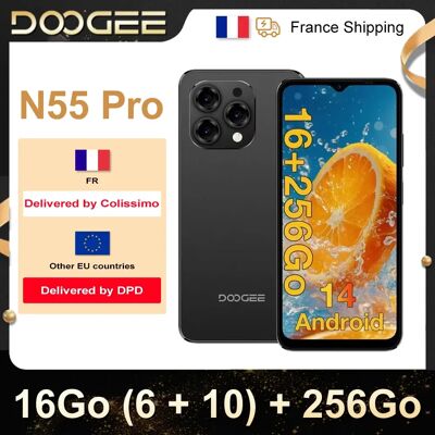 Doogee - N55 Pro - 6.56 pantalla - 256GB ROM - Teléfono Doogee - N55 Pro - 6.56 pantalla - 256GB ROM - Teléfono