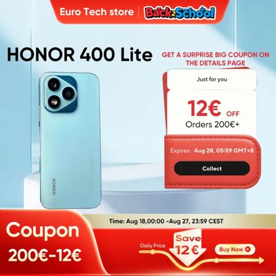 Honor 400 Lite 5G Smartphone MediaTek Dimensity 7025-Ultra 6,7''AI Botón de cámara 108MP HD 5230mAh 35W SuperCharge Pantalla AMOLED Honor 400 Lite 5G Smartphone MediaTek Dimensity 7025-Ultra 6,7''AI Botón de cámara 108MP HD 5230mAh 35W SuperCharge Pantalla AMOLED