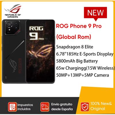 ASUS ROG Phone 9 Pro Snapdragon 8 Elite 6,78 ''185Hz Pantalla de deportes electrónicos Cámara de 50MP Batería de 5800mAh 512GB/1TB Global Rom ASUS ROG Phone 9 Pro Snapdragon 8 Elite 6,78 ''185Hz Pantalla de deportes electrónicos Cámara de 50MP Batería de 5800mAh 512GB/1TB Global Rom