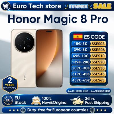 Versión UE HONOR Magic 8 Pro 5G Smartphone Snapdragon 8 Elite Gen 5 200MP AIMAGE 6270mAh 100W 6.71'' OLED NFC eSIM Honor Versión UE HONOR Magic 8 Pro 5G Smartphone Snapdragon 8 Elite Gen 5 200MP AIMAGE 6270mAh 100W 6.71'' OLED NFC eSIM Honor