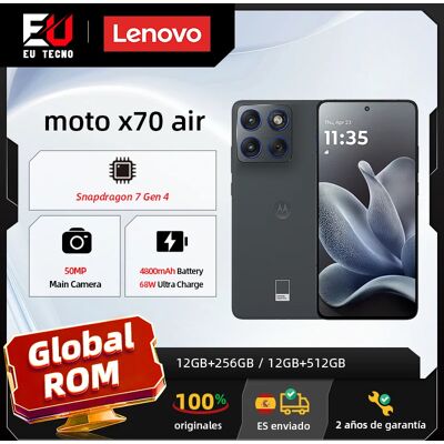 ROM global Lenovo moto x70 air Snapdragon 7 Gen 4 Pantalla de 6,7 pulgadas y 120 Hz Cámara principal de 50 MP Batería de 4800 mAh Carga de 68 W CN Version Motorola edge 70 ROM global Lenovo moto x70 air Snapdragon 7 Gen 4 Pantalla de 6,7 pulgadas y 120 Hz Cámara principal de 50 MP Batería de 4800 mAh Carga de 68 W CN Version Motorola edge 70