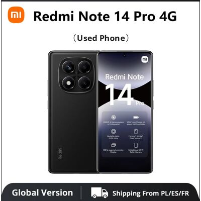 Xiaomi Used Phone Redmi Note 14 Pro 4G Global Version 12GB+512GB Black Smartphone (Excellent Condition) Xiaomi Used Phone Redmi Note 14 Pro 4G Global Version 12GB+512GB Black Smartphone (Excellent Condition)