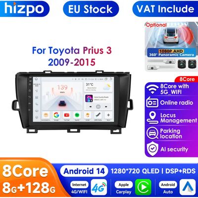 Hizpo 8G + 128G Android 13 Radio GPS para coche - Reproductor multimedia 2DIN Hizpo 8G + 128G Android 13 Radio GPS para coche - Reproductor multimedia 2DIN