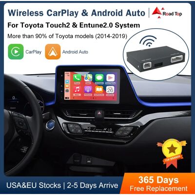 Road Top Carplay inalámbrico con Android para coche, compatible con cámara AirPlay, para TOYOTA Touch2, Entune2.0, Prius, C-HR, Avalon, Prius, Sienaba, Alphard Road Top Carplay inalámbrico con Android para coche, compatible con cámara AirPlay, para TOYOTA Touch2, Entune2.0, Prius, C-HR, Avalon, Prius, Sienaba, Alphard