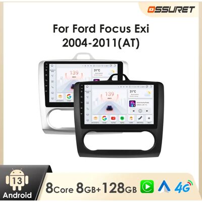OSSURET Radio con GPS para coche, reproductor Multimedia con Android, 9 pulgadas, 2DIN, pantalla táctil, CarPlay, para Ford Focus 2 Mk2 2004-2011 OSSURET Radio con GPS para coche, reproductor Multimedia con Android, 9 pulgadas, 2DIN, pantalla táctil, CarPlay, para Ford Focus 2 Mk2 2004-2011