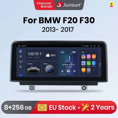 Junsun-Radio con GPS para coche, reproductor Multimedia con CarPlay inalámbrico, Android, 4G, WiFi, para BMW Serie 1, 2, 3, 4, F20, F21, F22, F30, F31, F32, F33, F34, F36 Junsun-Radio con GPS para coche, reproductor Multimedia con CarPlay inalámbrico, Android, 4G, WiFi, para BMW Serie 1, 2, 3, 4, F20, F21, F22, F30, F31, F32, F33, F34, F36