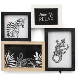 Ninguno The Secret Home Portafotos Colgante para Pared - Marco para 4 Fotos en Madera de MDF - Decoración Hogar Ninguno The Secret Home Portafotos Colgante para Pared - Marco para 4 Fotos en Madera de MDF - Decoración Hogar