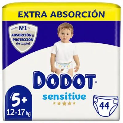 Pañales Dodot Sensitive T5+ 12-17kg - Cuidado del bebé Pañales Dodot Sensitive T5+ 12-17kg - Cuidado del bebé