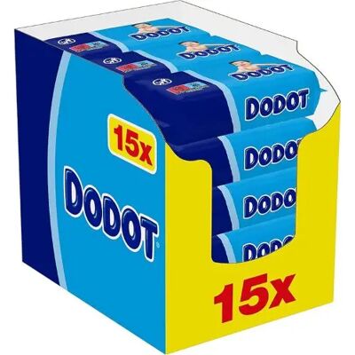 Ninguno Dodot Toallitas Dermo Azul: Pack AHORRO 960 toallitas (15 x 64 toallitas), suavidad y cuidado para la piel de tu bebé Ninguno Dodot Toallitas Dermo Azul: Pack AHORRO 960 toallitas (15 x 64 toallitas), suavidad y cuidado para la piel de tu bebé