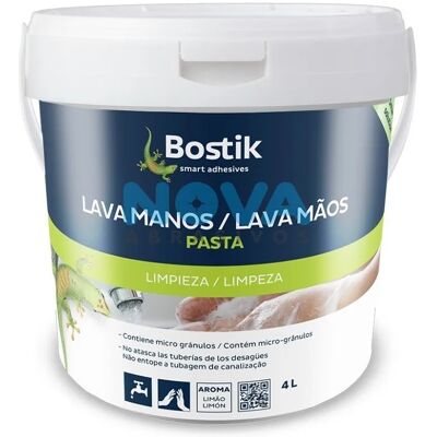 Bostik Pasta Lavamanos Limón 4L - Eliminador de Grasas y Suciedad Bostik Pasta Lavamanos Limón 4L - Eliminador de Grasas y Suciedad