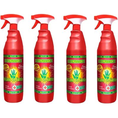Mano de Santo - Desengrasante - 1 L - Pack 4 - Degreaser Mano de Santo - Desengrasante - 1 L - Pack 4 - Degreaser