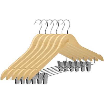 Ninguno Aicasa Percha de Madera con Pinzas de Metal para Trajes, Color Madera y Blanco , Hombros con Muescas, Gancho de Acero Inoxidable , Antideslizantes para Chaquetas, Camisas, Pantalones, abrigos,Gancho Ninguno Aicasa Percha de Madera con Pinzas de Metal para Trajes, Color Madera y Blanco , Hombros con Muescas, Gancho de Acero Inoxidable , Antideslizantes para Chaquetas, Camisas, Pantalones, abrigos,Gancho