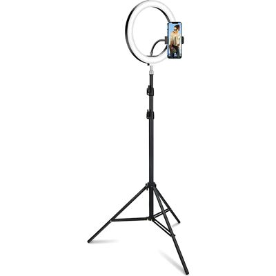 Ninguno LIFA Trípode de 2.1m y aro de luz led RGB de 30cm/12'' regulable para selfie, fotografía, maquillaje, streaming Youtube, Tik Tok Ninguno LIFA Trípode de 2.1m y aro de luz led RGB de 30cm/12'' regulable para selfie, fotografía, maquillaje, streaming Youtube, Tik Tok