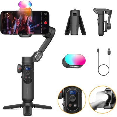 Estabilizador de cardán para teléfono inteligente AOCHUAN Smart Xpro, estabilizador profesional de 3 ejes para teléfono inteligente iphone y Android, cardán de mano Estabilizador de cardán para teléfono inteligente AOCHUAN Smart Xpro, estabilizador profesional de 3 ejes para teléfono inteligente iphone y Android, cardán de mano