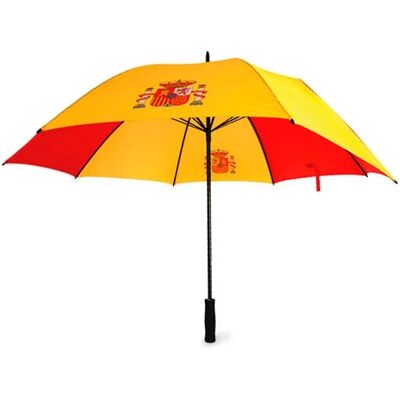 Ninguno Paraguas con mango tipo golf manual y varillas antiventisca, sistema que hace que el paraguas no se rompa en caso de fuerte viento. España. Imagina Ninguno Paraguas con mango tipo golf manual y varillas antiventisca, sistema que hace que el paraguas no se rompa en caso de fuerte viento. España. Imagina