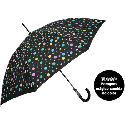 Ninguno J.S ONDO Paraguas LARGOS Cambios De Color con Lluvia, PARAGUA MAGICOS 60cm Cerrado Mujer HOMBRE, Paraguas Automático, 8 Varillas Resistente Al Viento, estampado del LUNARES Ninguno J.S ONDO Paraguas LARGOS Cambios De Color con Lluvia, PARAGUA MAGICOS 60cm Cerrado Mujer HOMBRE, Paraguas Automático, 8 Varillas Resistente Al Viento, estampado del LUNARES