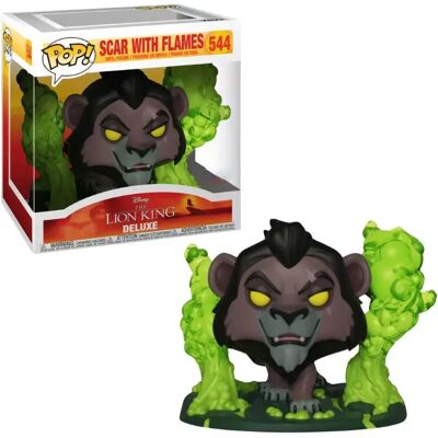 Funko Pop Deluxe Lion King Scar In Flames 514 Funko Pop Deluxe Lion King Scar In Flames 514