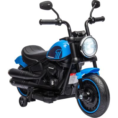 HOMCOM Moto Eléctrica para Niños de 18-36 Meses con Batería 6V Faro y Ruedas Auxiliares Desmontables HOMCOM Moto Eléctrica para Niños de 18-36 Meses con Batería 6V Faro y Ruedas Auxiliares Desmontables