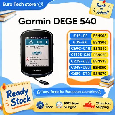 Computadora para ciclismo Garmin EDGE 540 GPS con entrenamiento adaptativo y mapas a todo color, GNSS multibanda Computadora para ciclismo Garmin EDGE 540 GPS con entrenamiento adaptativo y mapas a todo color, GNSS multibanda
